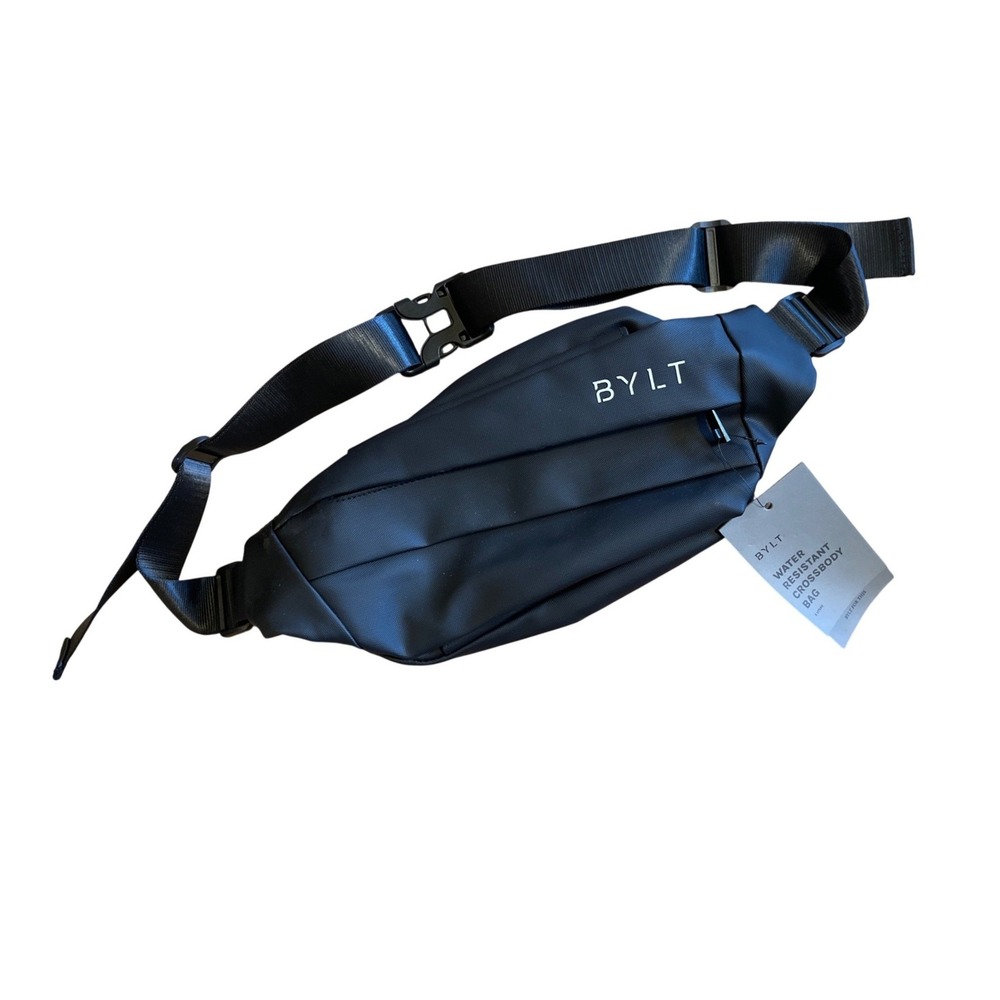 BYLT Basics Water Resistant Crossbody Bag Black Sling Bag Waist NWT‎ Travel